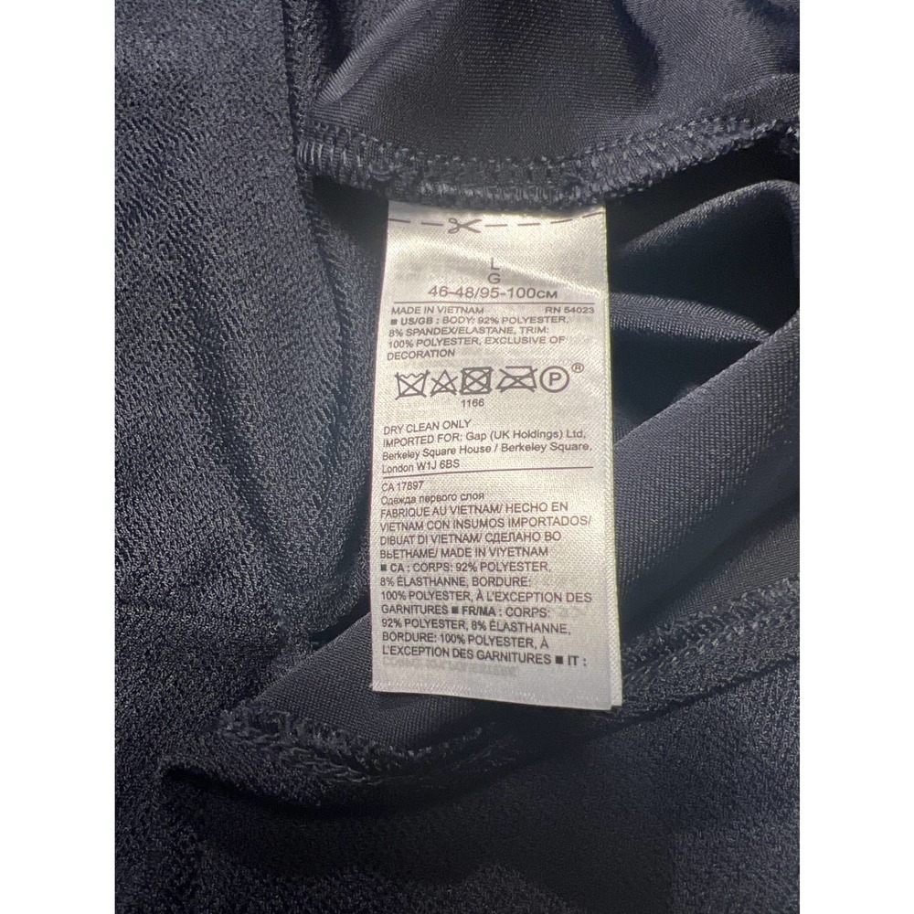 BANANA REPUBLIC - Women Navy Blue ruffled blouse  - Size L - Picture 6 of 7